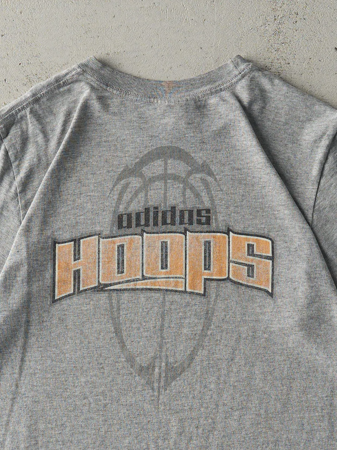 Vintage Y2K Grey Adidas Hoops Tee (M) sold by Rebalance Vintage product image thumbnail 4