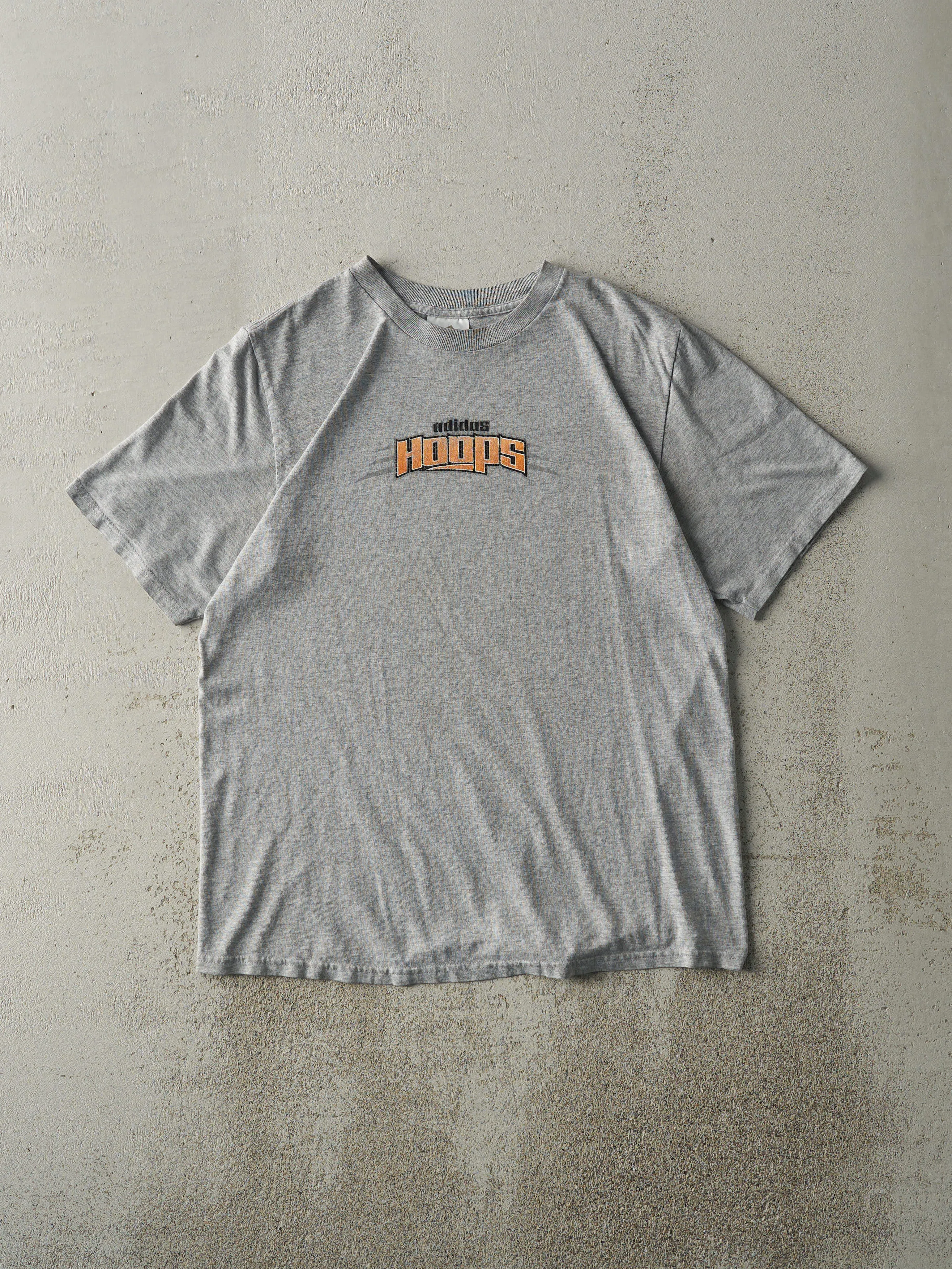 Vintage Y2K Grey Adidas Hoops Tee (M) sold by Rebalance Vintage
