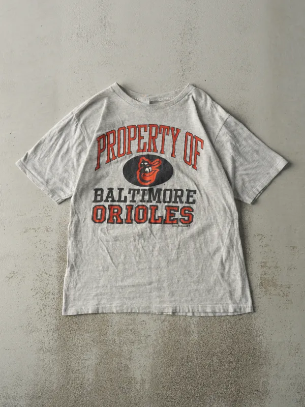 Vintage 88' Heather Grey Baltimore Orioles Tee (M) sold by Rebalance Vintage
