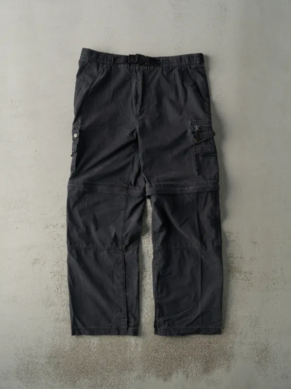 Vintage 90s Faded Black Zip Off Cargo Pants (38x32) sold by Rebalance Vintage