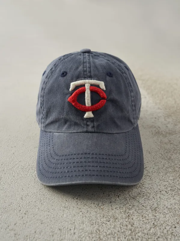 Vintage Y2K Washed Blue Minnesota Twins Strap Back sold by Rebalance Vintage