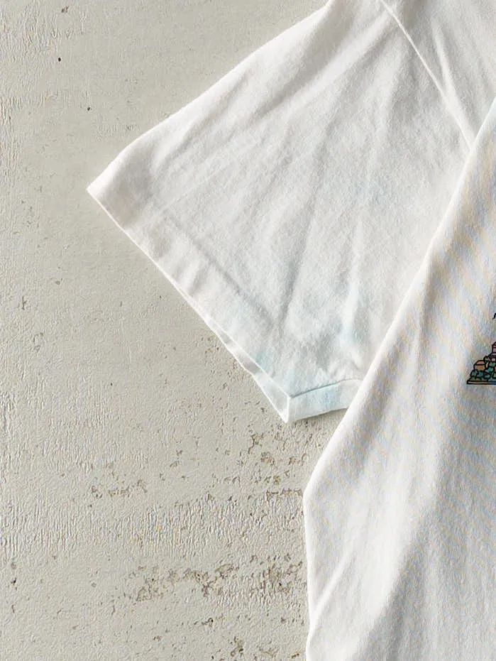 Vintage 80s White New York Liberty Single Stitch Tee (M) sold by Rebalance Vintage product image thumbnail 3