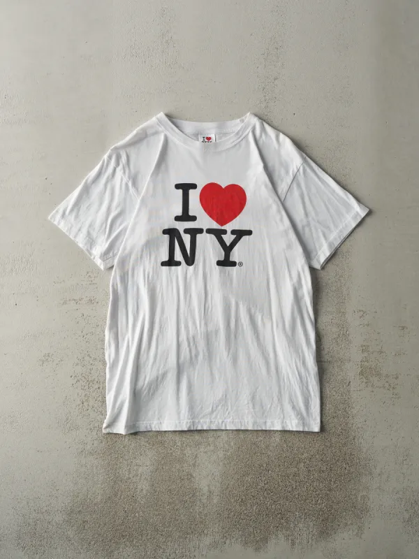 Vintage Y2K White I Love New York Tee (M/L) sold by Rebalance Vintage