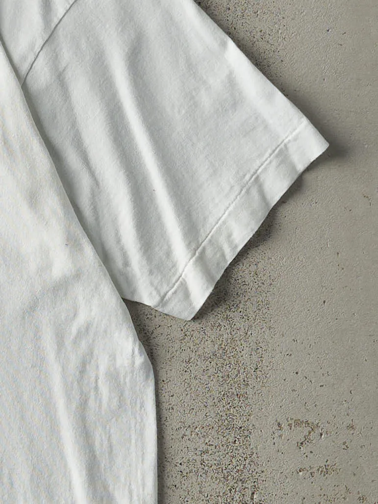 Vintage 90' White New York Single Stitch Tee (M) sold by Rebalance Vintage product image thumbnail 3