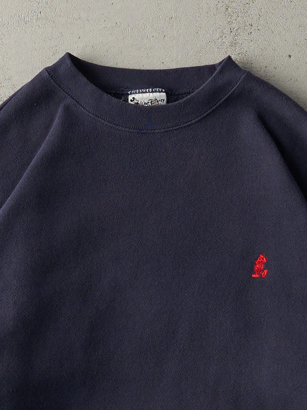 Vintage 90s Navy Embroidered Disney World Crewneck (XXL) sold by Rebalance Vintage product image thumbnail 2