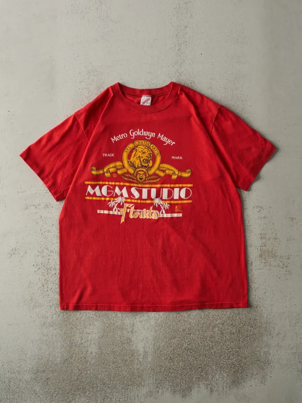 Vintage 80s Red MGM Studios Florida Single Stitch Tee (M) sold by Rebalance Vintage