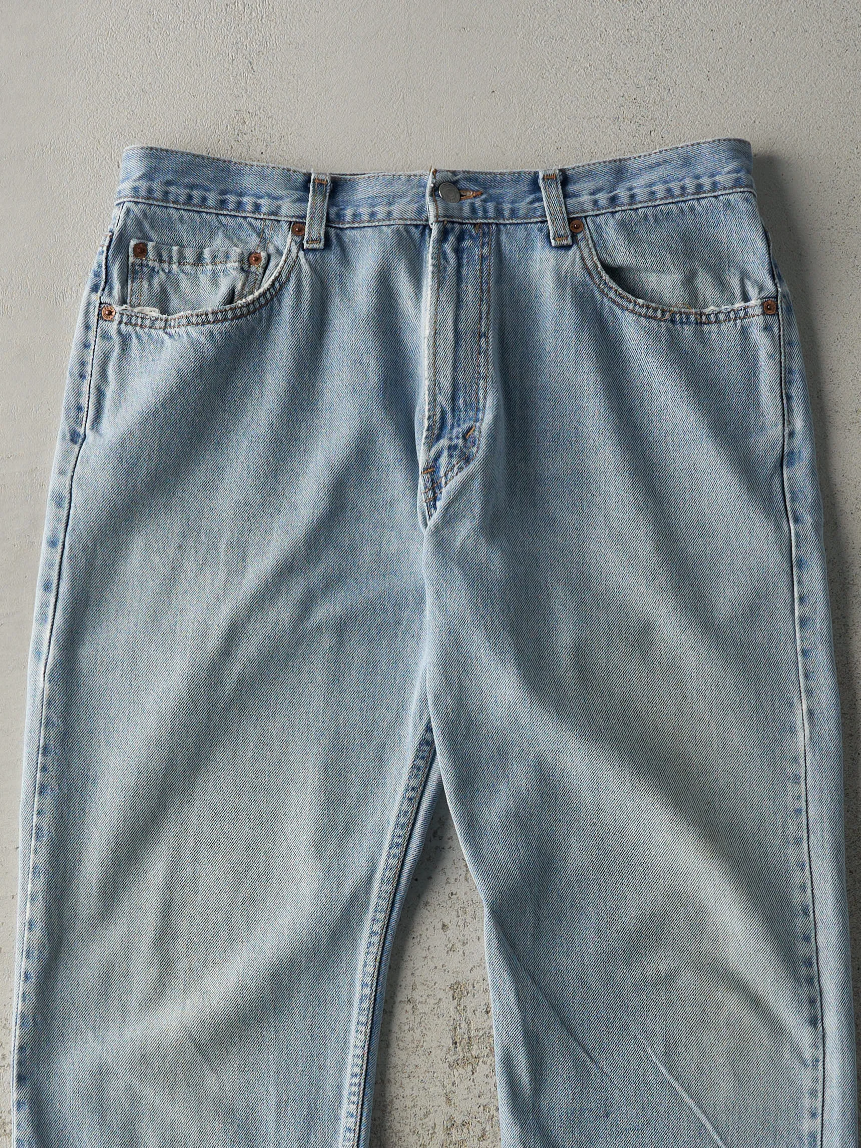 Vintage 90s Light Wash Levi's 505 Jeans (35.5x31) sold by Rebalance Vintage product image thumbnail 4