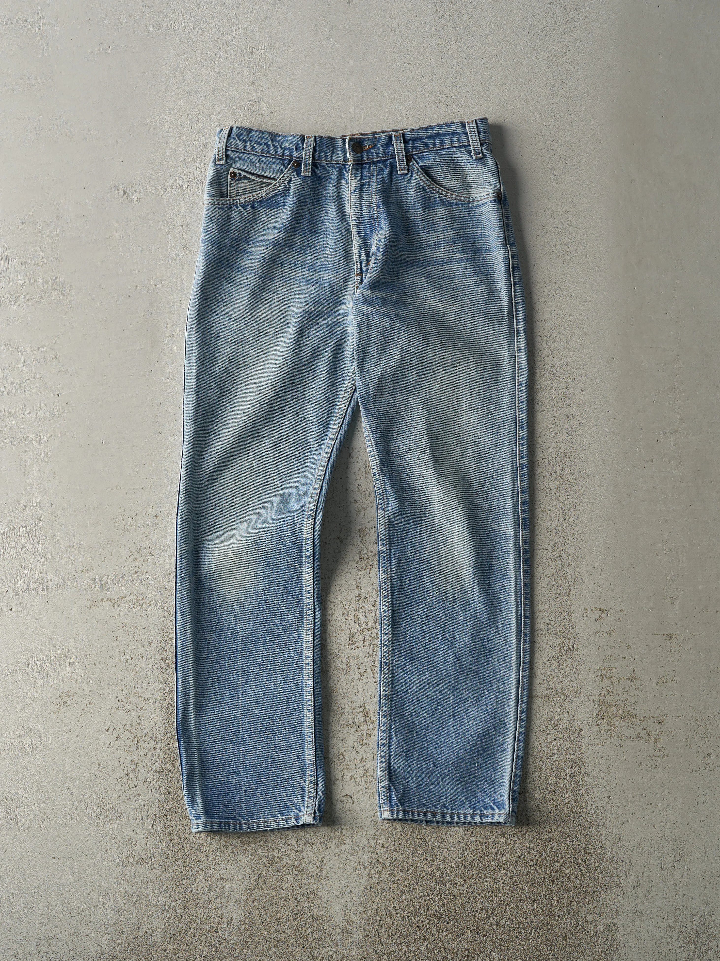 Vintage 80s Light Wash Levi's Leather Tab Jeans (30x29) sold by Rebalance Vintage