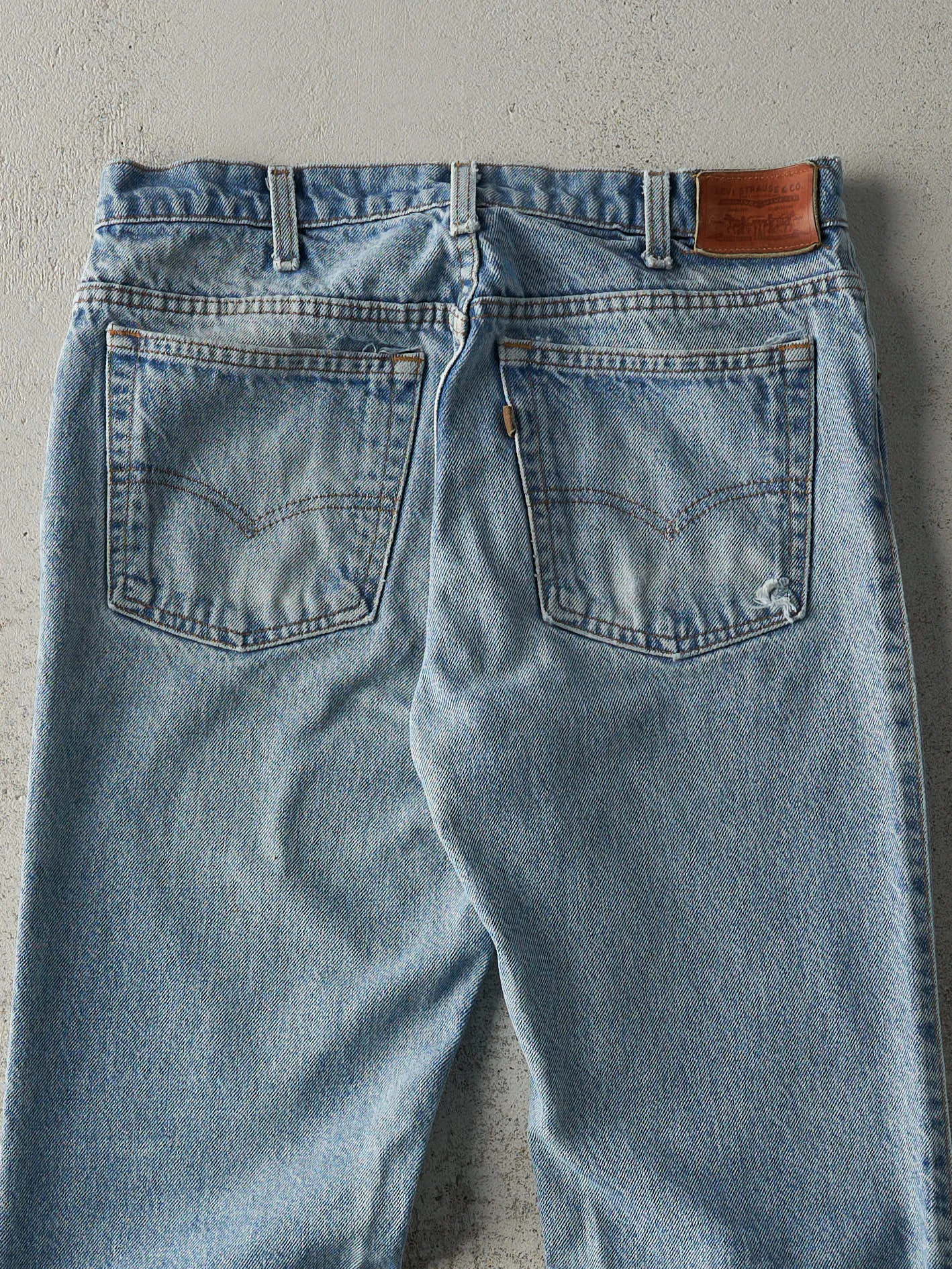 Vintage 80s Light Wash Levi's Leather Tab Jeans (30x29) sold by Rebalance Vintage product image thumbnail 5