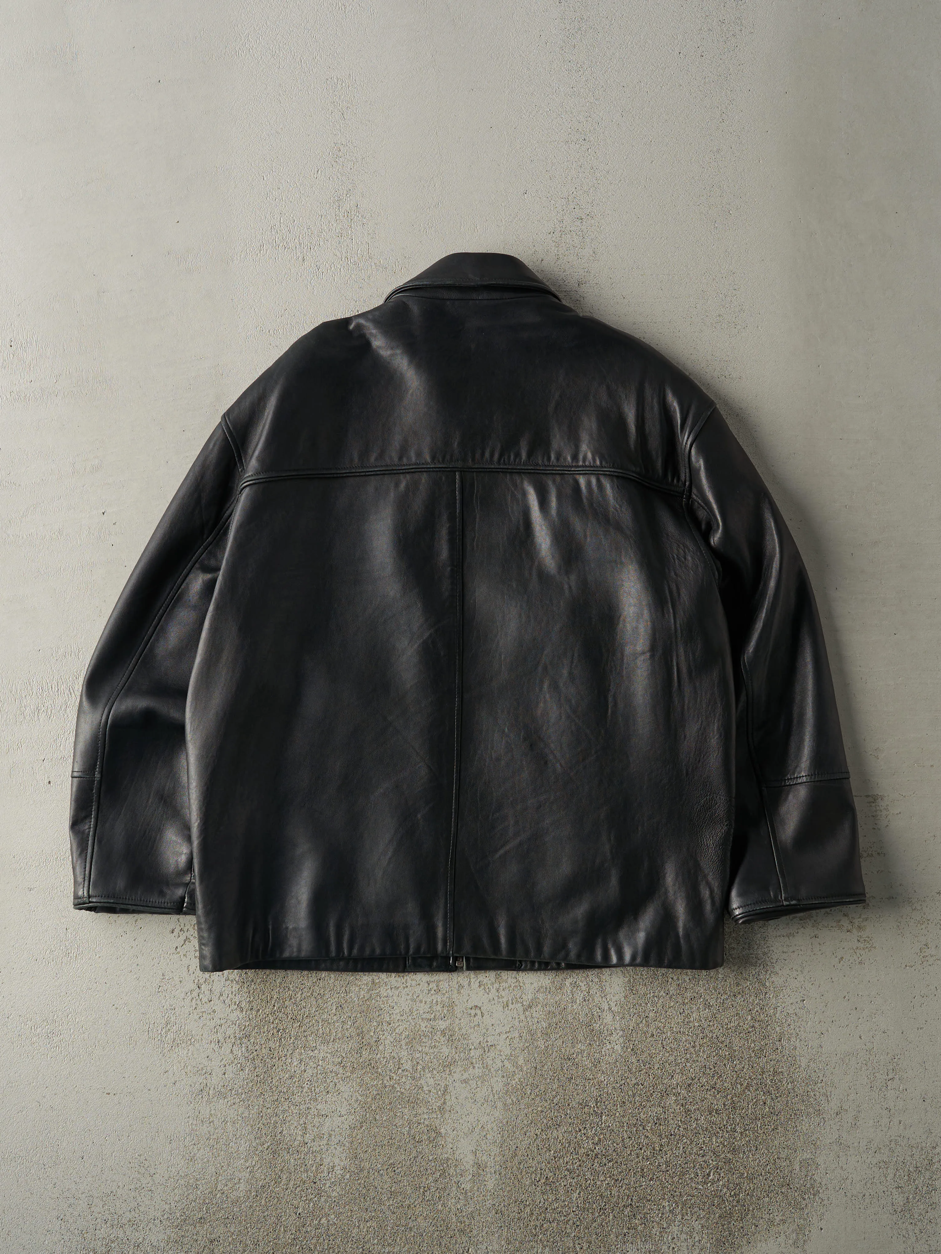 Vintage 90s Black Danier Leather Jacket (L) sold by Rebalance Vintage product image thumbnail 2