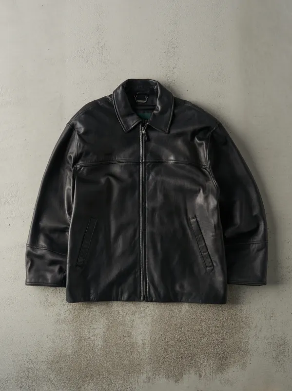 Vintage 90s Black Danier Leather Jacket (L) sold by Rebalance Vintage