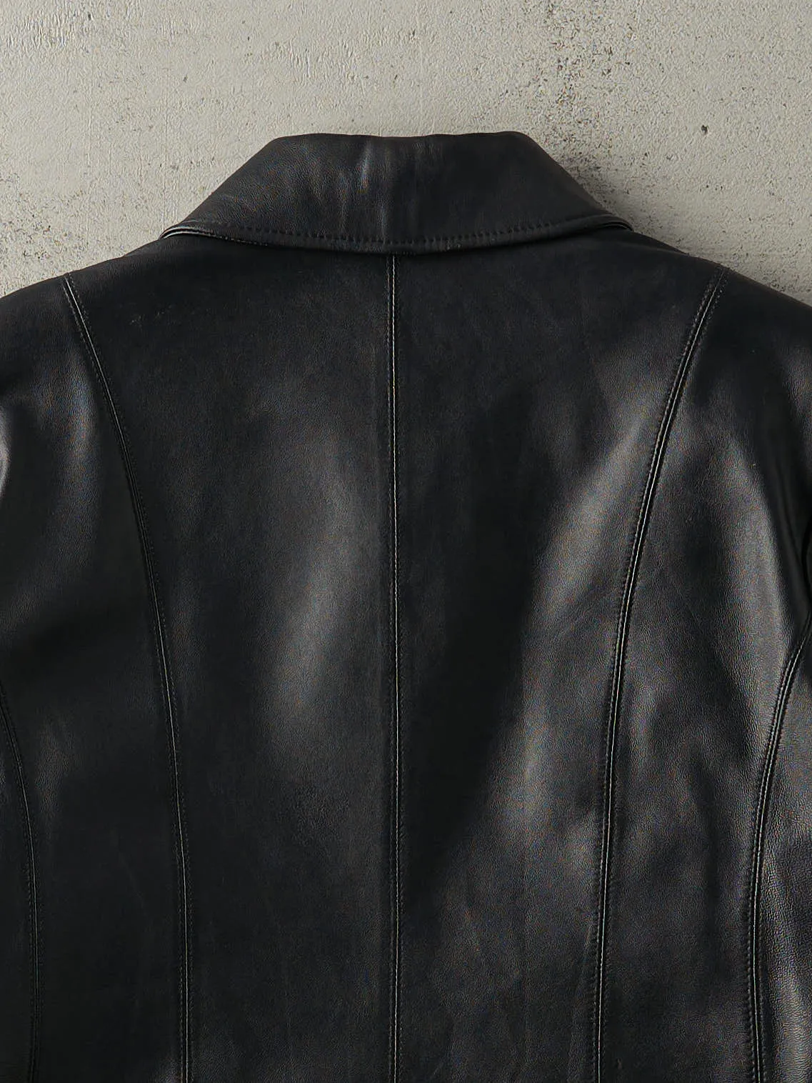 Vintage Y2K Black Nuage Leather Jacket (M) sold by Rebalance Vintage product image thumbnail 5