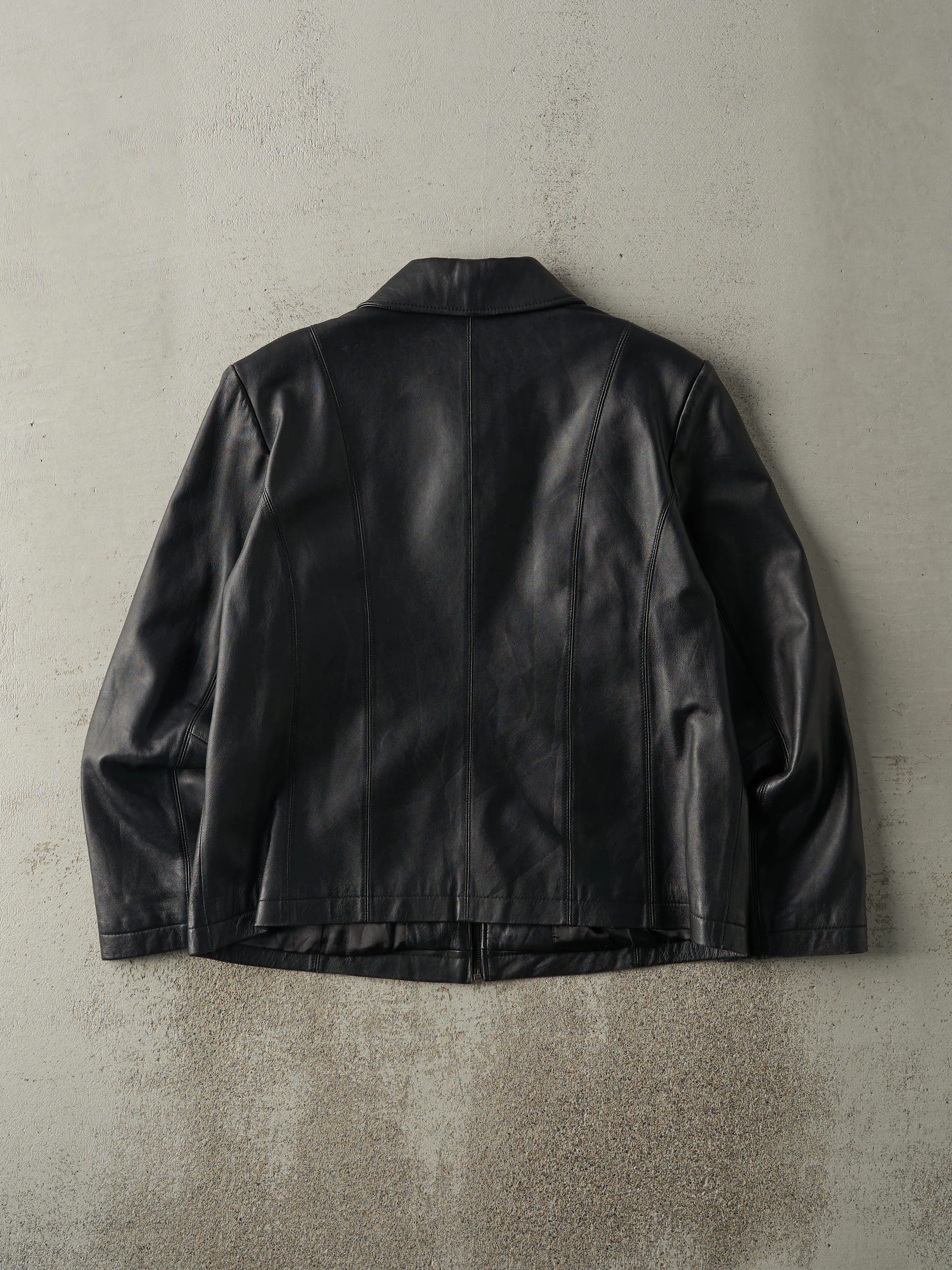 Vintage Y2K Black Nuage Leather Jacket (M) sold by Rebalance Vintage product image thumbnail 3