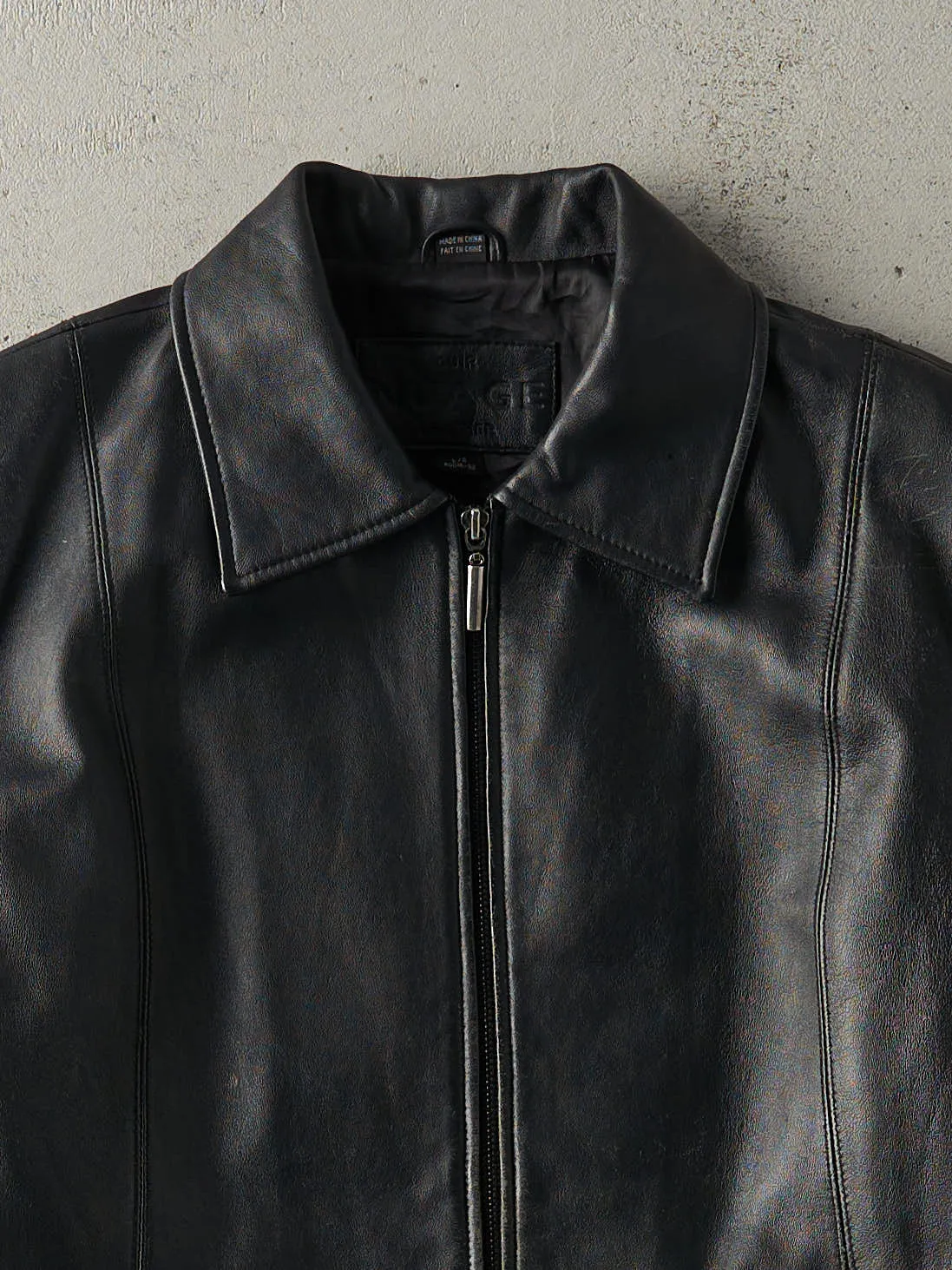 Vintage Y2K Black Nuage Leather Jacket (M) sold by Rebalance Vintage product image thumbnail 4