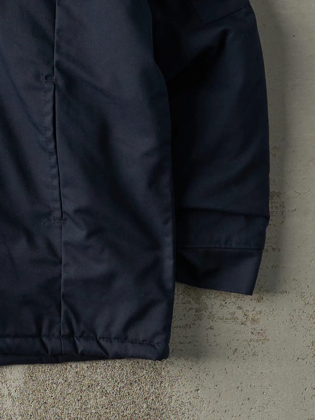 Vintage 90s Navy Blue Quilt Lined Work Jacket (M) sold by Rebalance Vintage product image thumbnail 3