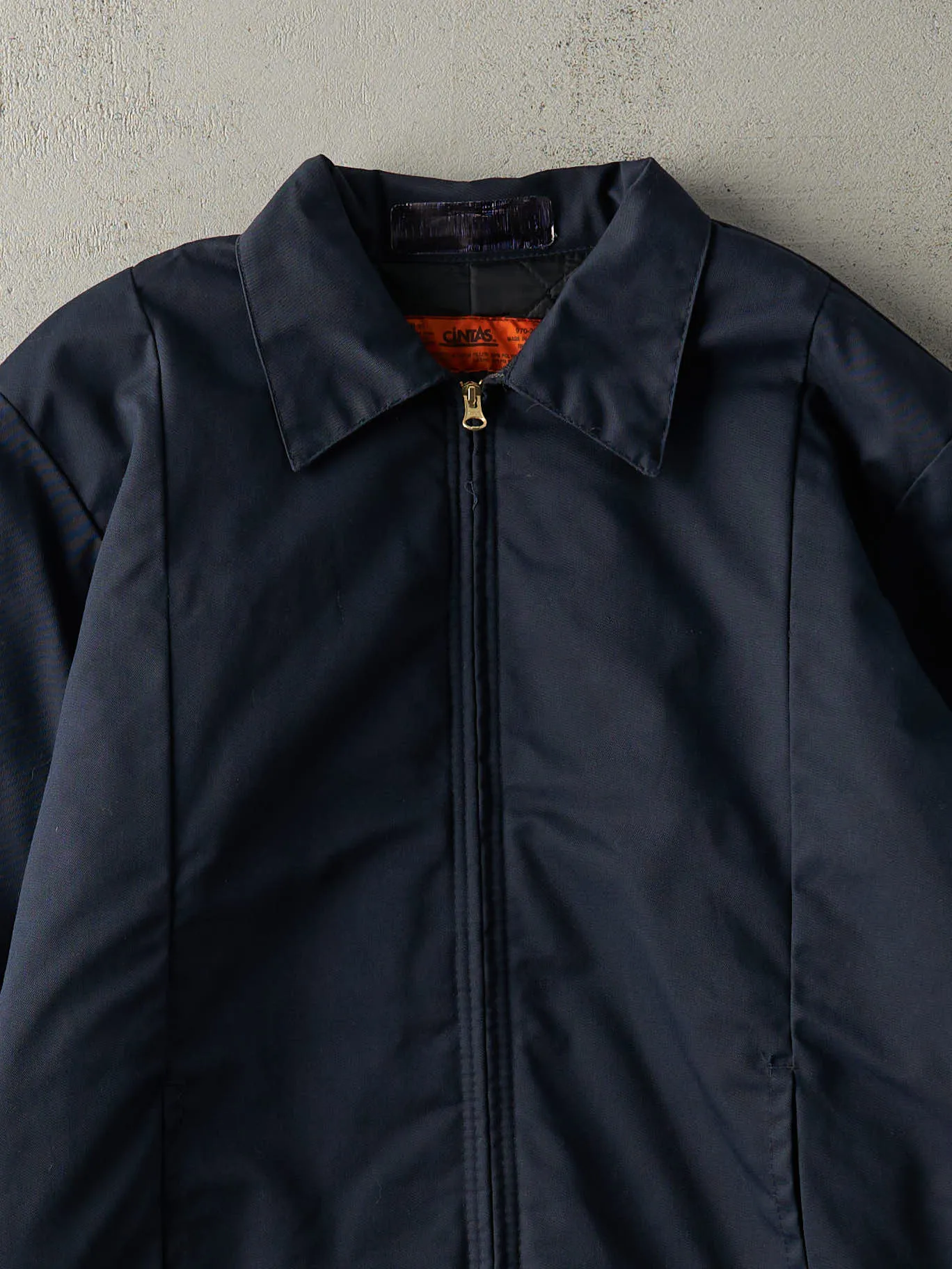 Vintage 90s Navy Blue Quilt Lined Work Jacket (M) sold by Rebalance Vintage product image thumbnail 2