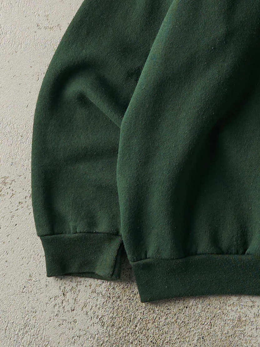 Vintage Y2K Forest Green Faded Graphic Boxy Crewneck (M) sold by Rebalance Vintage product image thumbnail 3