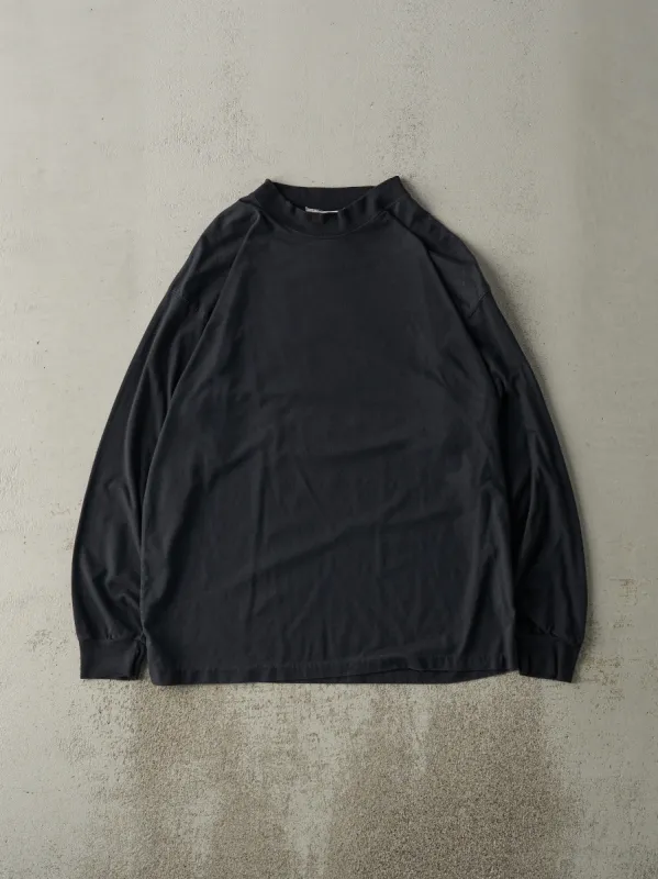 Vintage 80s Black Blank Long Sleeve (M/L) sold by Rebalance Vintage