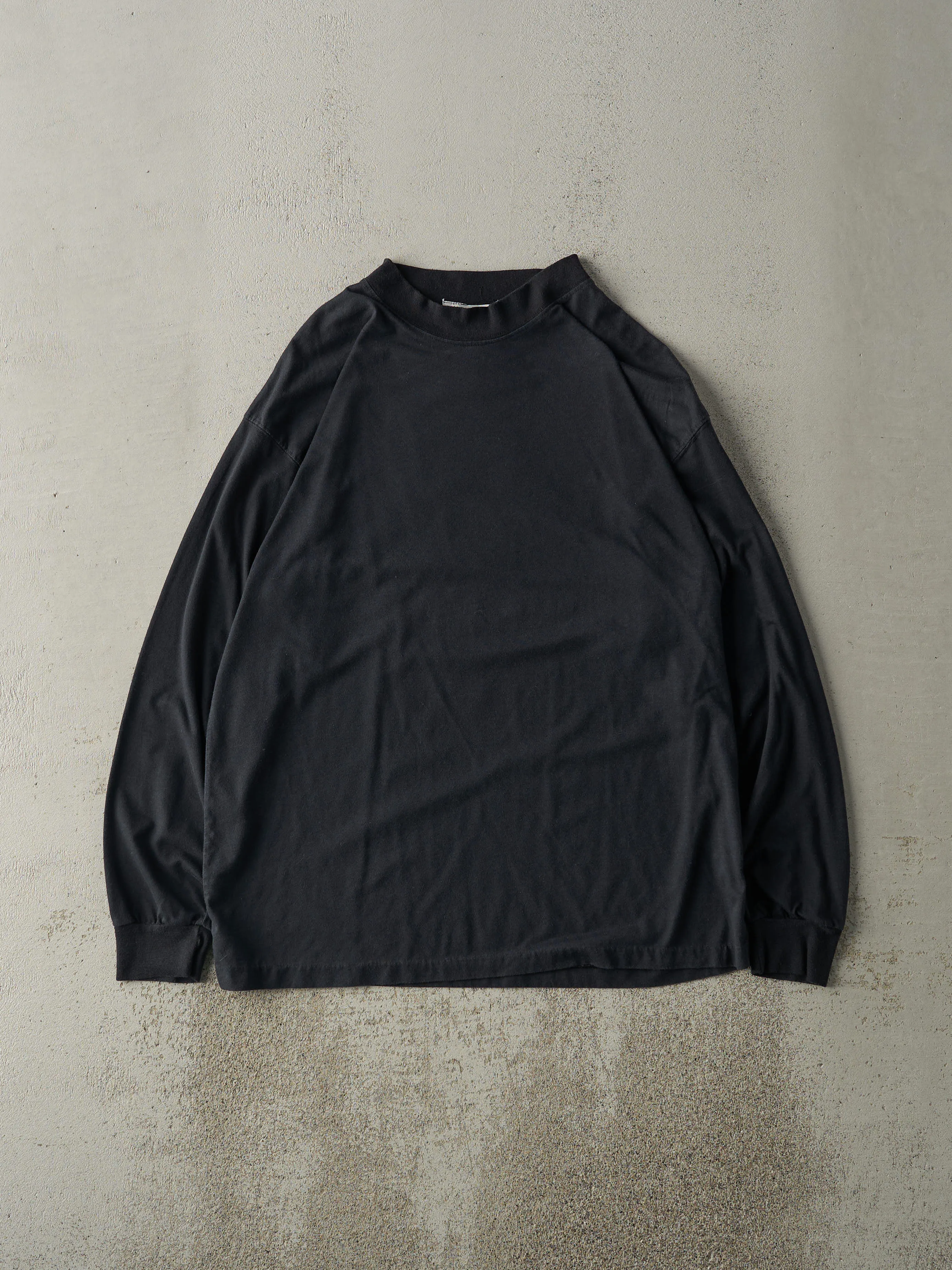 Vintage 80s Black Blank Long Sleeve (M/L) sold by Rebalance Vintage