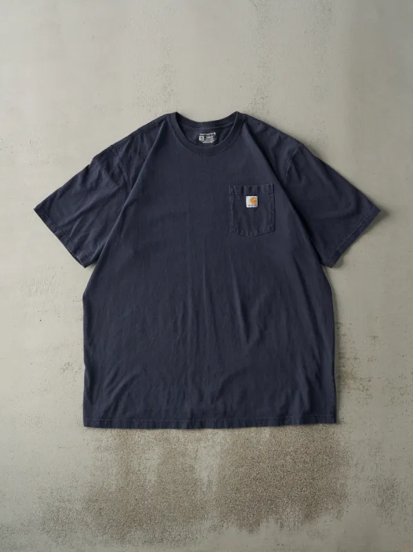 Vintage Y2K Navy Blue Carhartt Pocket Tee (XXXL) sold by Rebalance Vintage