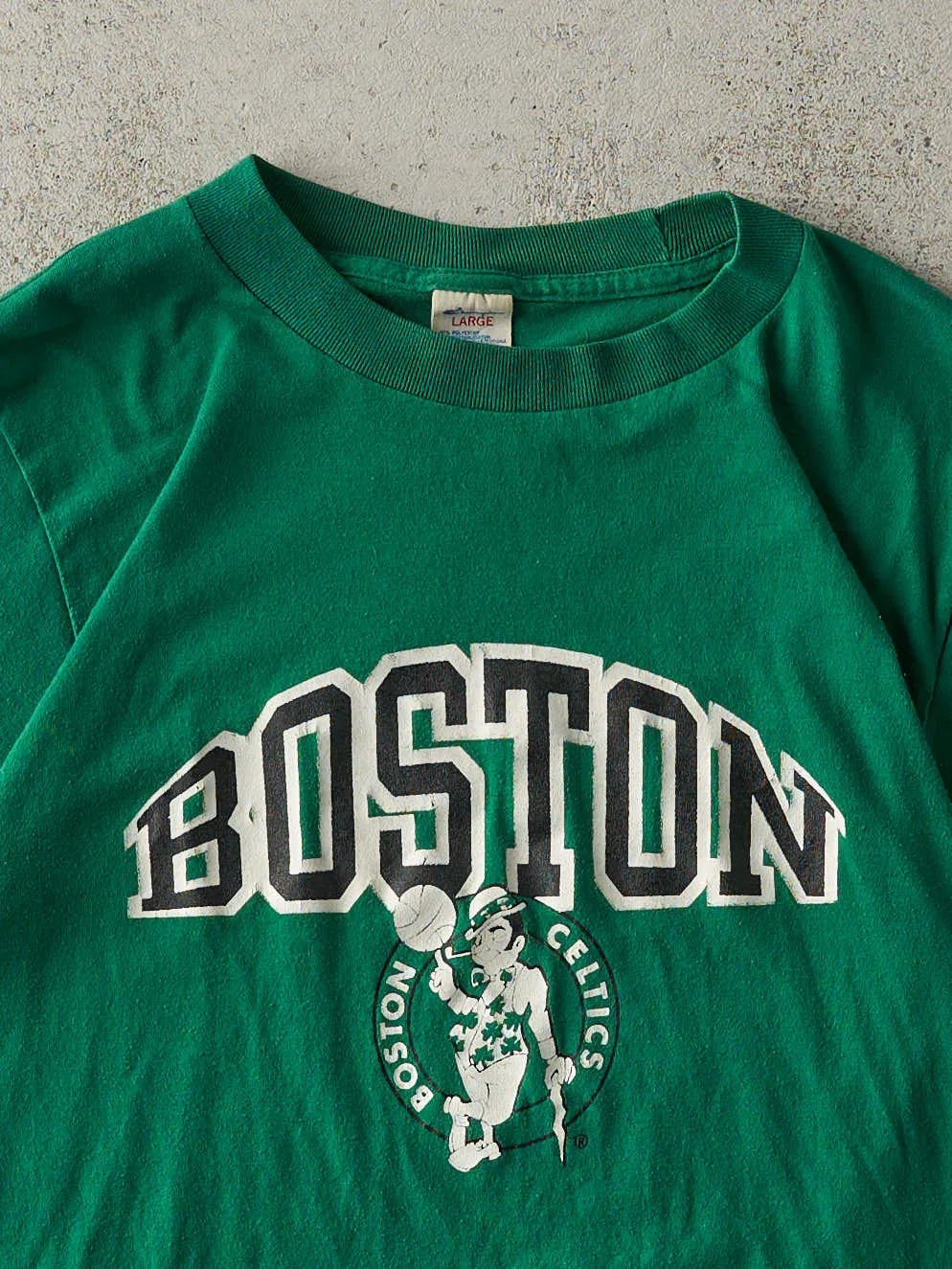 Vintage 80s Green Boston Celtics Single Stitch Tee (XS/S) sold by Rebalance Vintage product image thumbnail 2