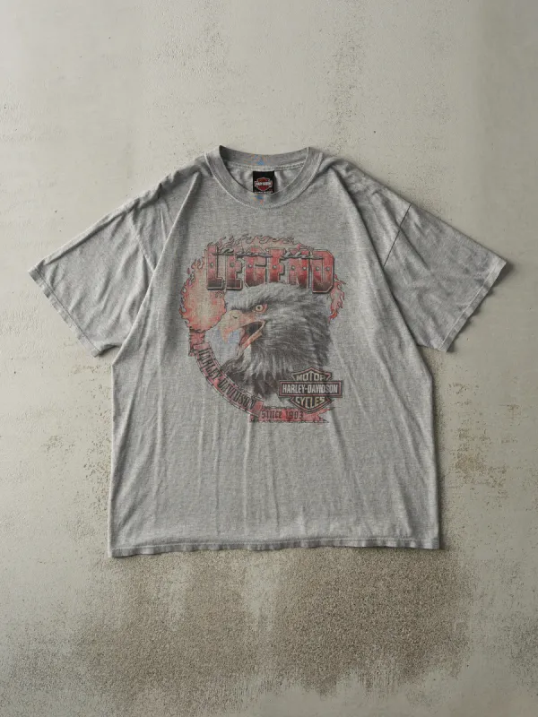 Vintage 03' Grey Moncton New Brunswick Harley Davidson Tee (L/XL) sold by Rebalance Vintage