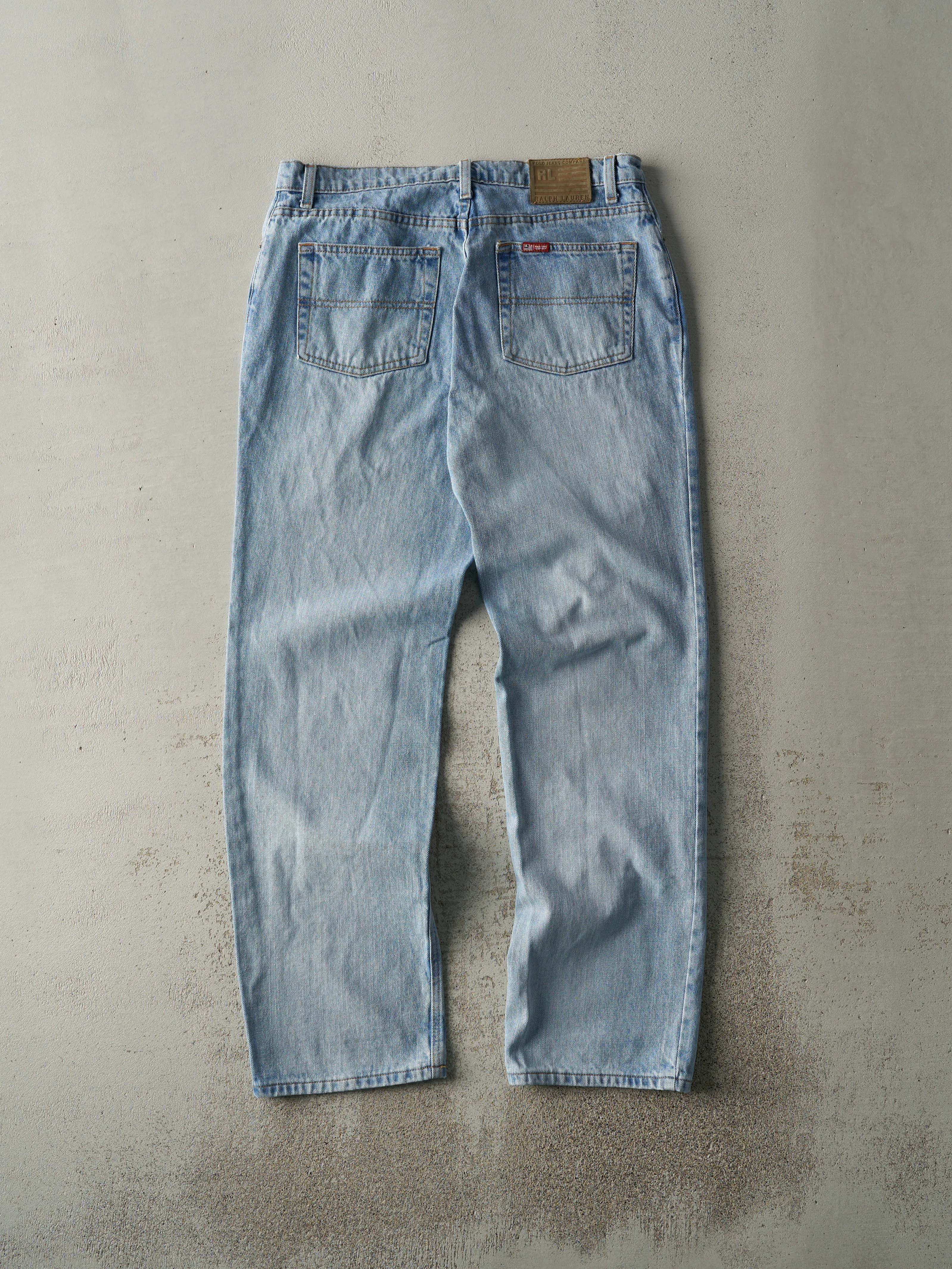 Vintage Y2K Light Wash Polo Jeans Co Ralph Lauren Jeans (34x32) sold by Rebalance Vintage product image thumbnail 3