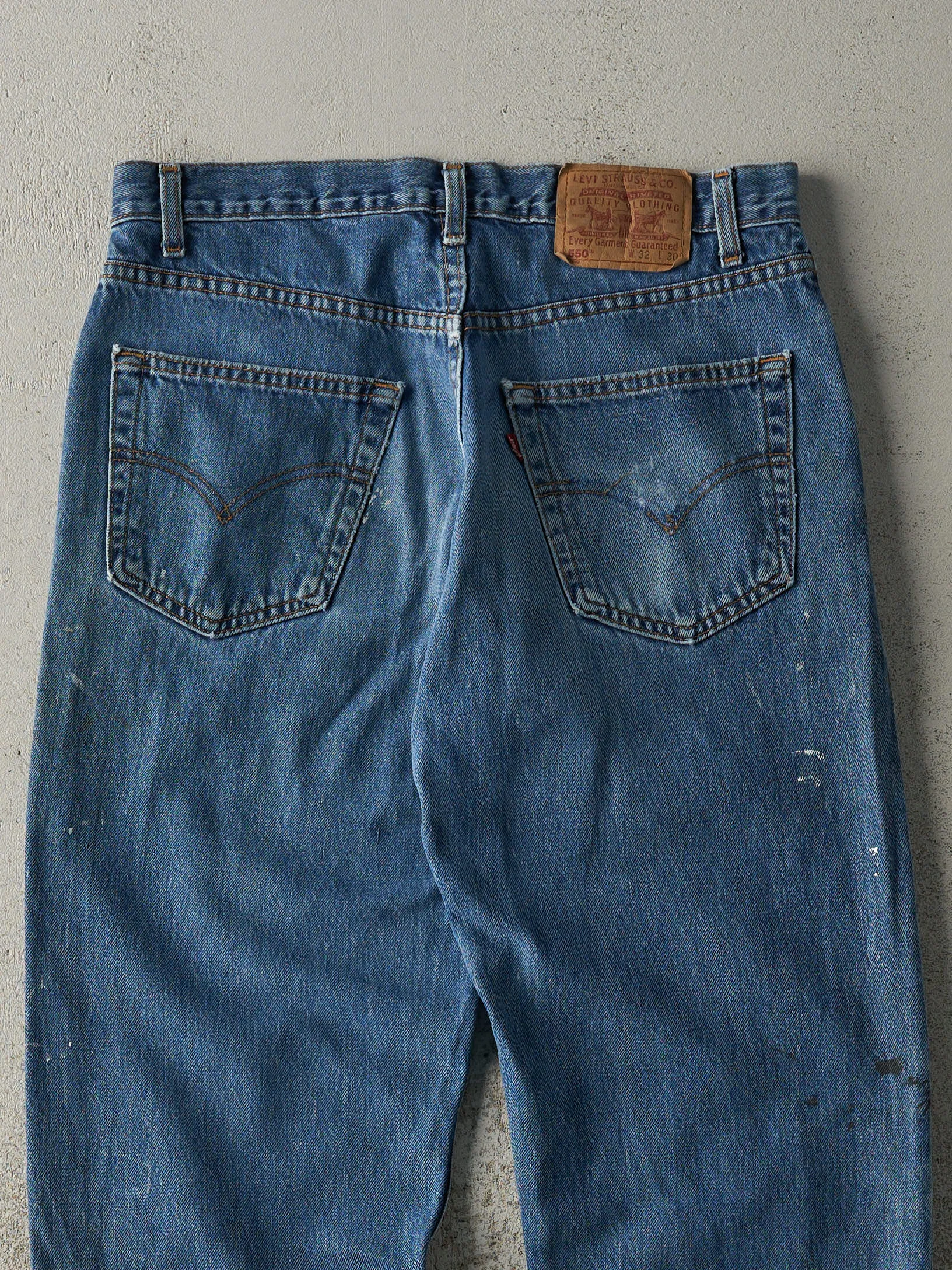 Vintage 90s Dark Wash Levi's 550 Jeans (33x30) sold by Rebalance Vintage product image thumbnail 5