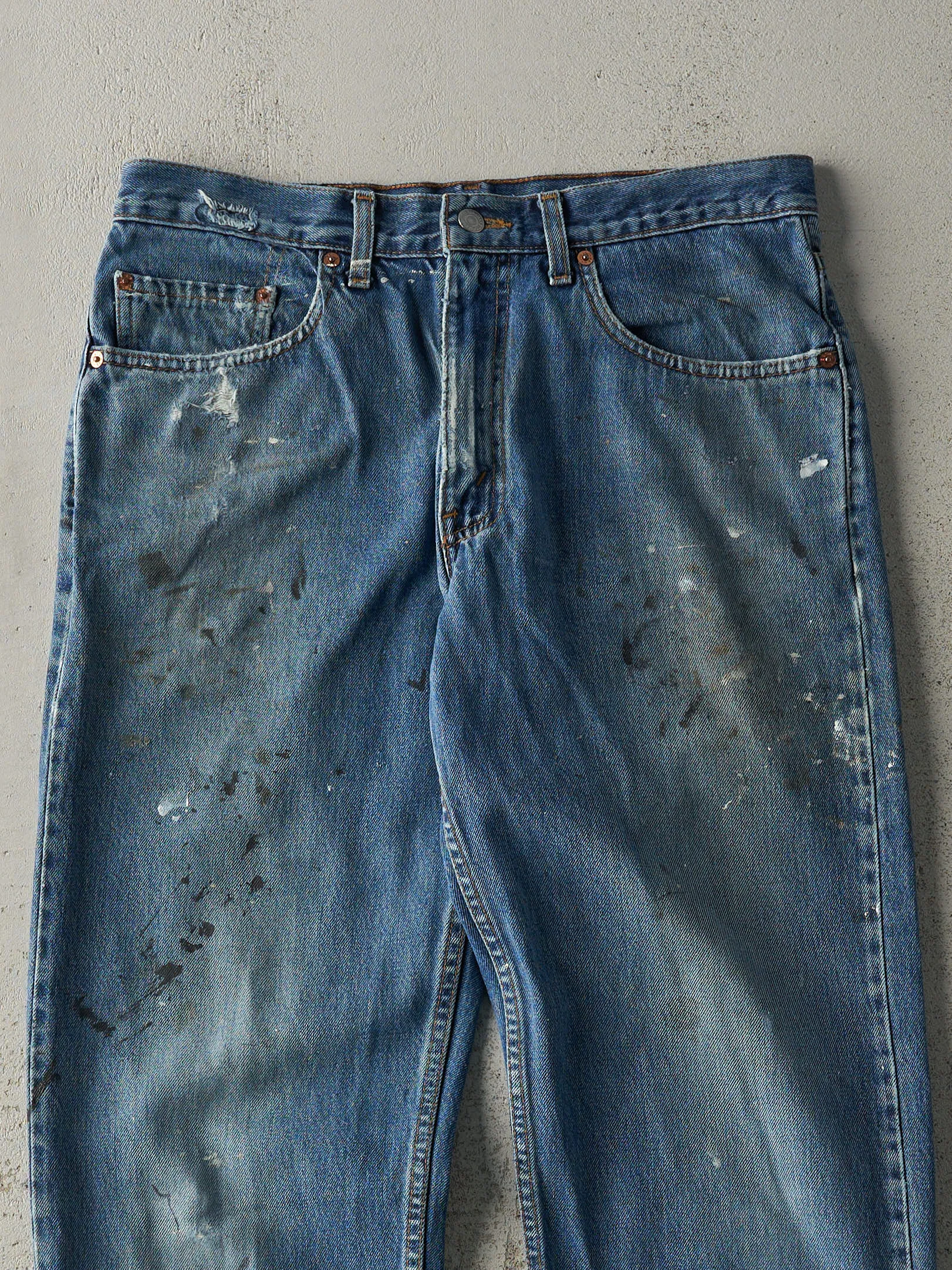 Vintage 90s Dark Wash Levi's 550 Jeans (33x30) sold by Rebalance Vintage product image thumbnail 4