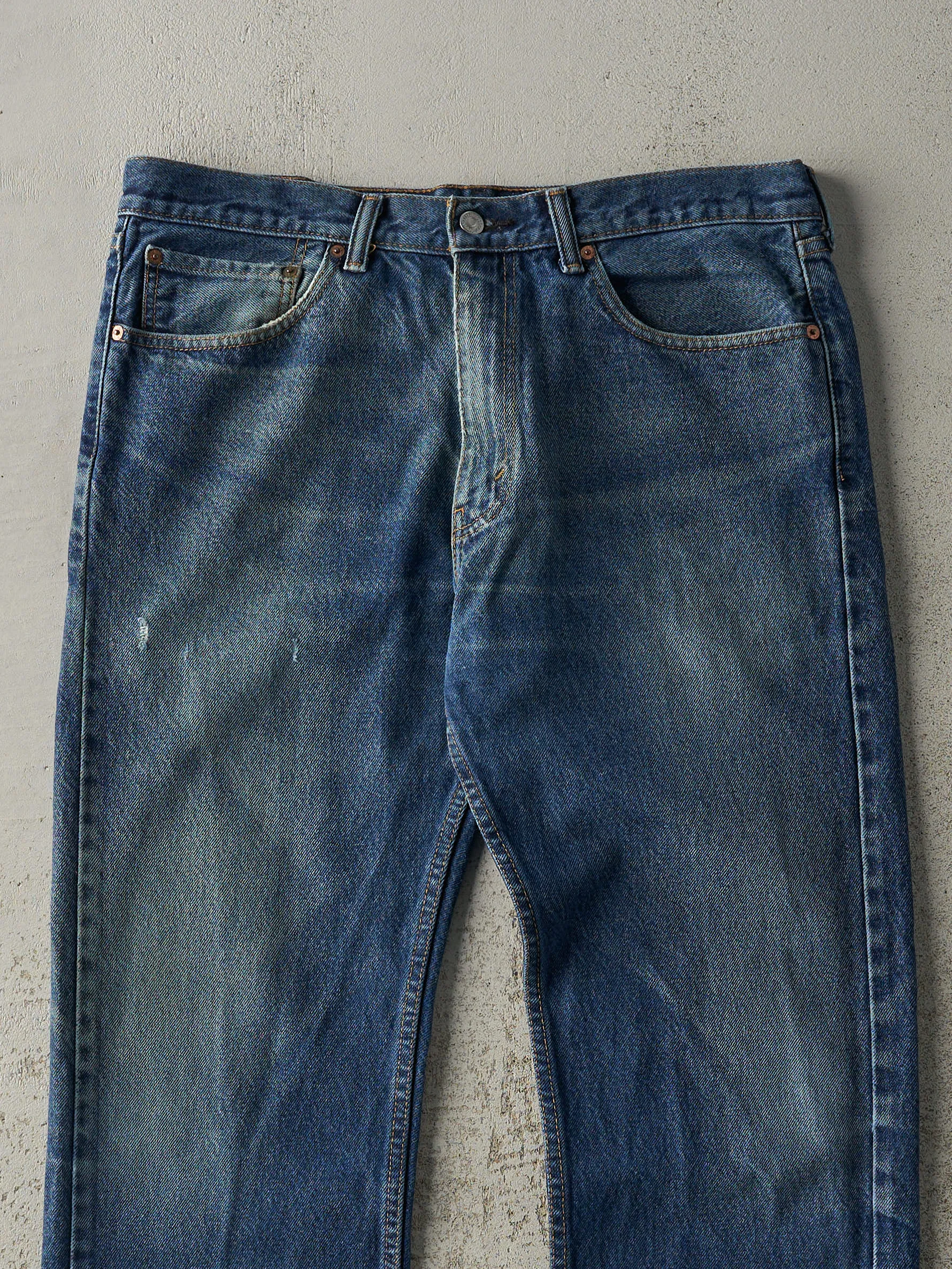 Vintage Y2K Dark Wash Levi's 505 Jeans (36x30.5) sold by Rebalance Vintage product image thumbnail 4