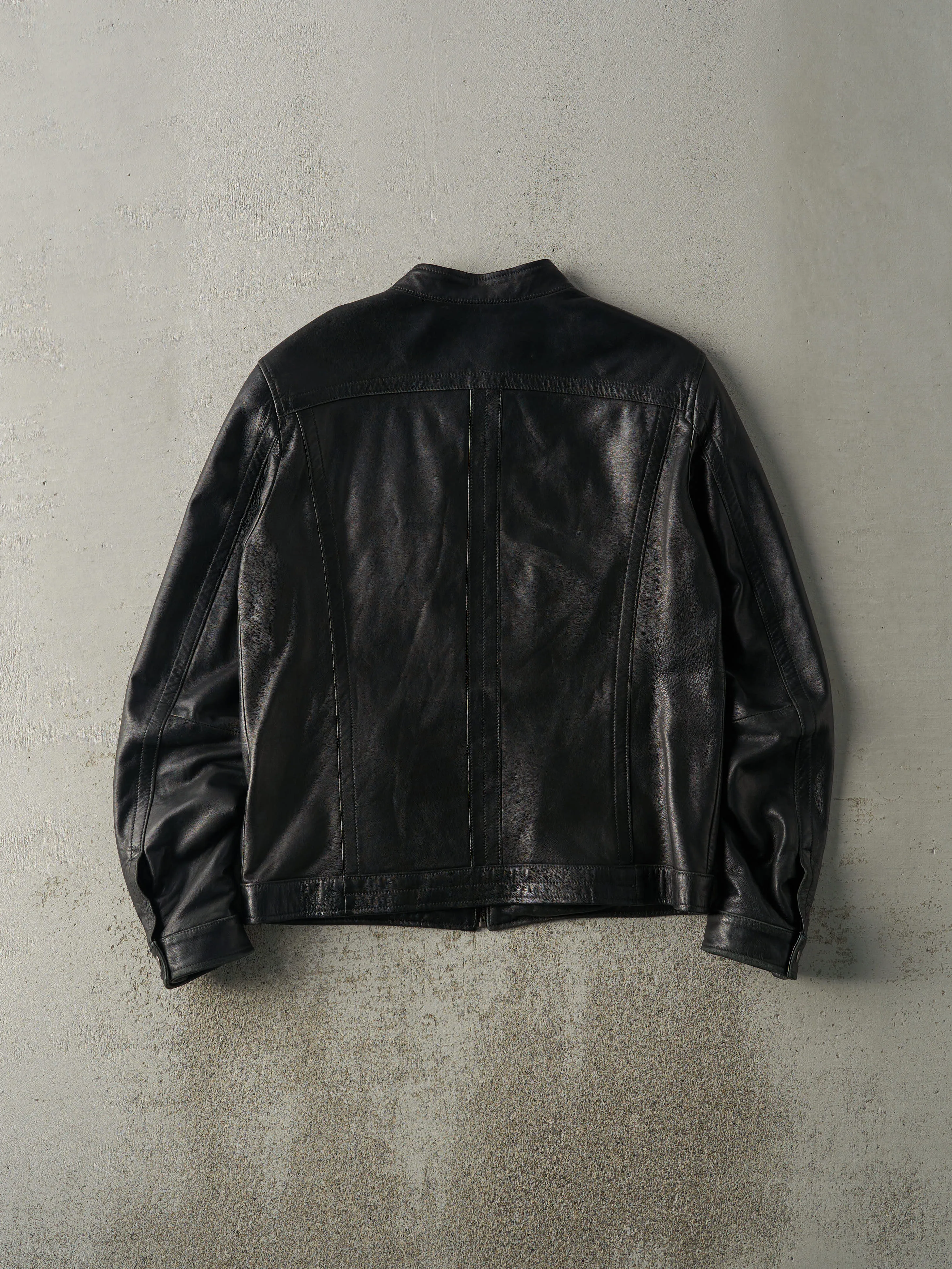 Vintage 90s Black Danier Biker Style Leather Jacket (S/M) sold by Rebalance Vintage product image thumbnail 2