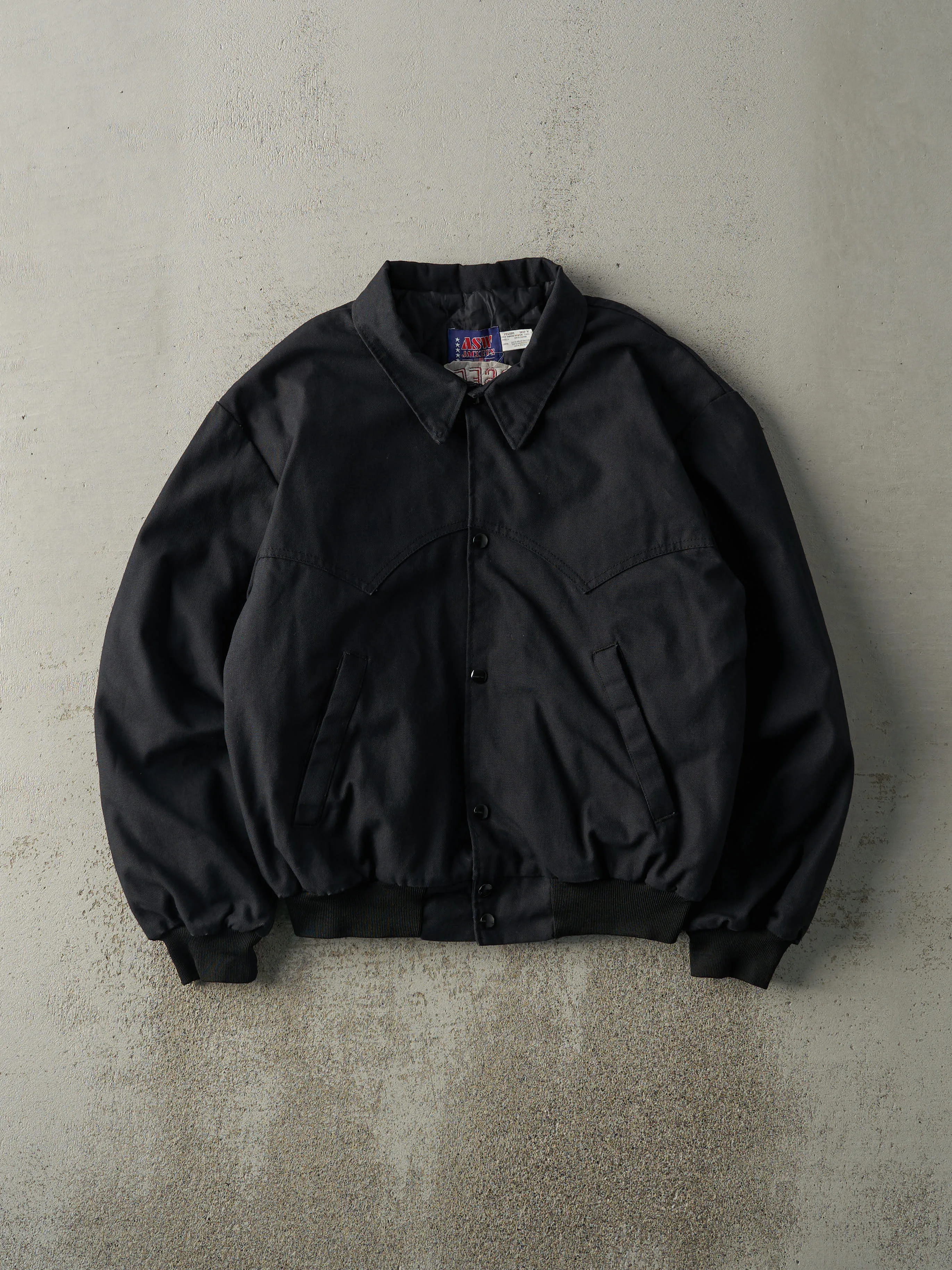 Vintage 70s Black Lone Pine Tennessee Walking Horses Workwear Jacket (M) sold by Rebalance Vintage product image thumbnail 3