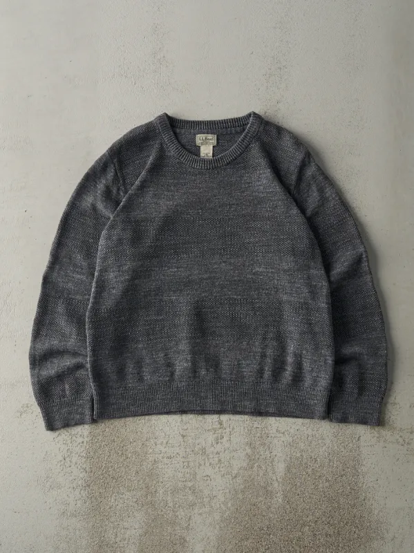 Vintage 90s Charcoal Grey LL Bean Patterned Knit (M) sold by Rebalance Vintage