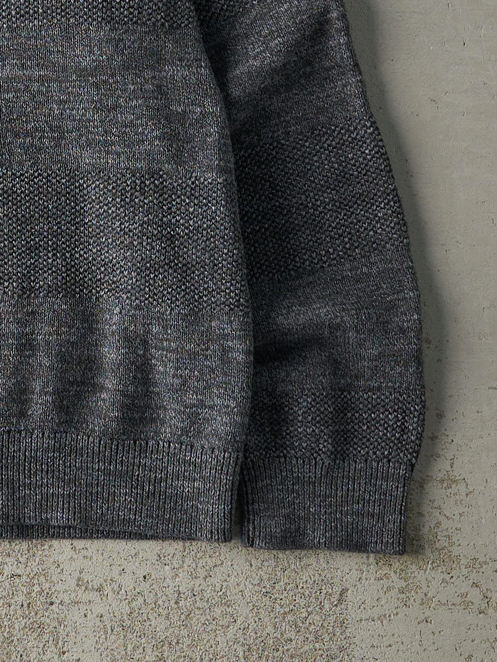 Vintage 90s Charcoal Grey LL Bean Patterned Knit (M) sold by Rebalance Vintage product image thumbnail 3