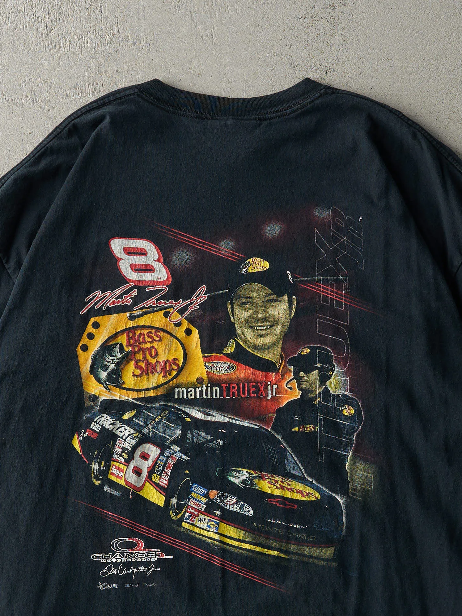 Vintage Y2K Black Bass Pro Shops Martin Truex Jr Nascar Racing Tee (XXL) sold by Rebalance Vintage product image thumbnail 4