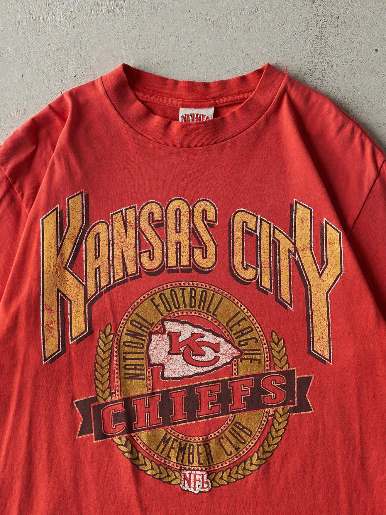 Vintage 90s Red Kansas City Chiefs Single Stitch Tee (M/L) sold by Rebalance Vintage product image thumbnail 2