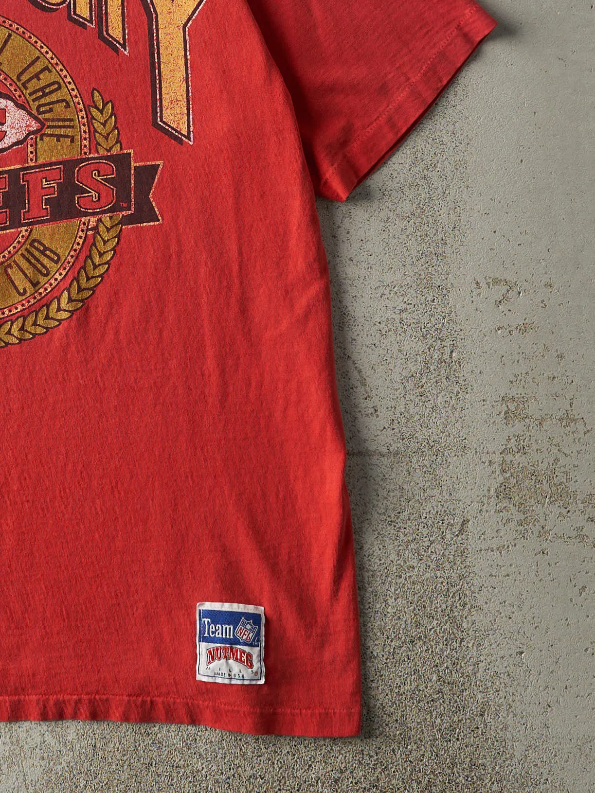 Vintage 90s Red Kansas City Chiefs Single Stitch Tee (M/L) sold by Rebalance Vintage product image thumbnail 3