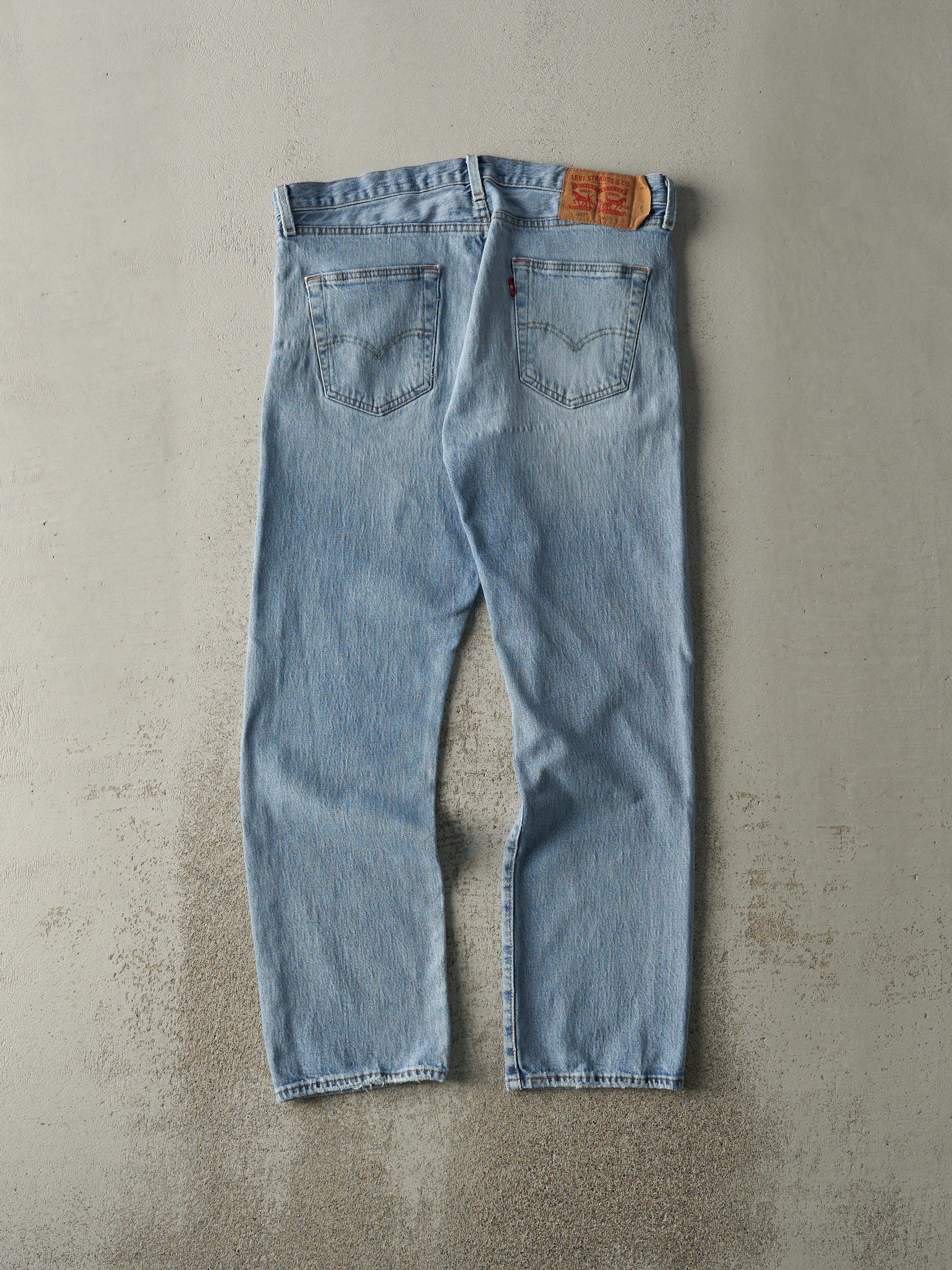 Vintage Y2K Light Wash Levi's 501 Jeans (35.5x29.5) sold by Rebalance Vintage product image thumbnail 3