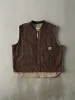 Vintage 90s Brown Work King Sherpa Lined Work Vest (XL) sold by Rebalance Vintage