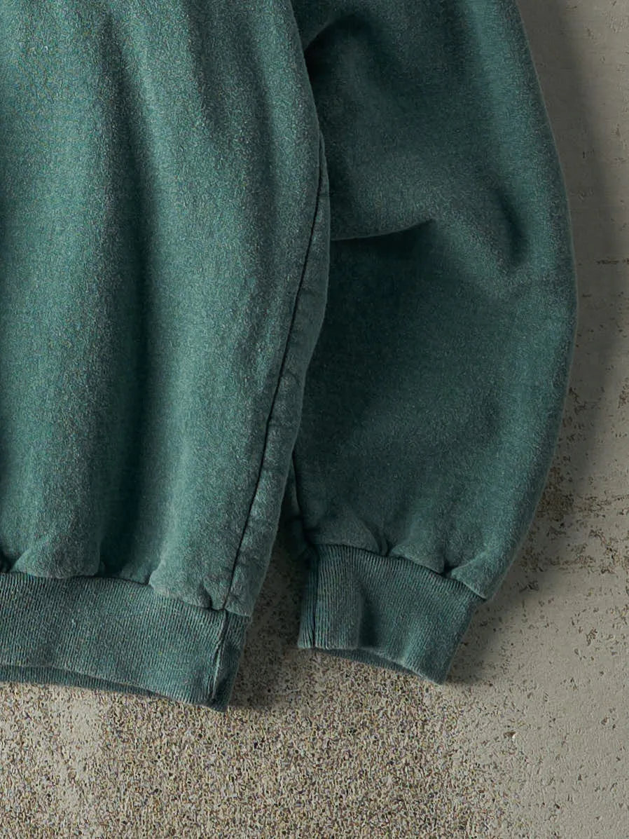 Vintage 90s Washed Green Blank Crewneck (L/XL) sold by Rebalance Vintage product image thumbnail 3