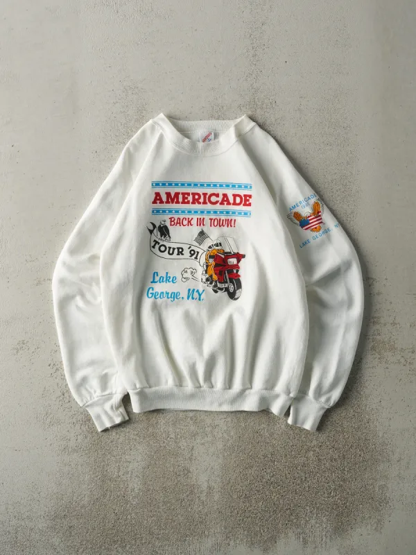 Vintage 91' Lake George Americade Biker Crewneck (S) sold by Rebalance Vintage