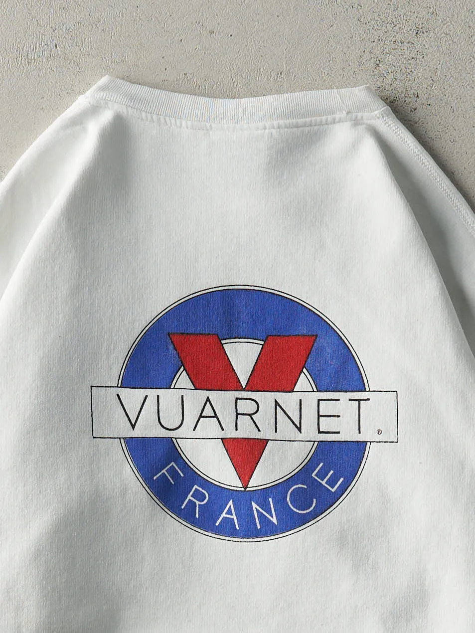Vintage 90s White Vuarnet Logo Crewneck (M) sold by Rebalance Vintage product image thumbnail 4
