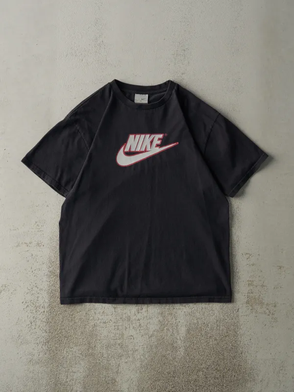 Vintage Y2K Black Nike Logo Tee (M) sold by Rebalance Vintage