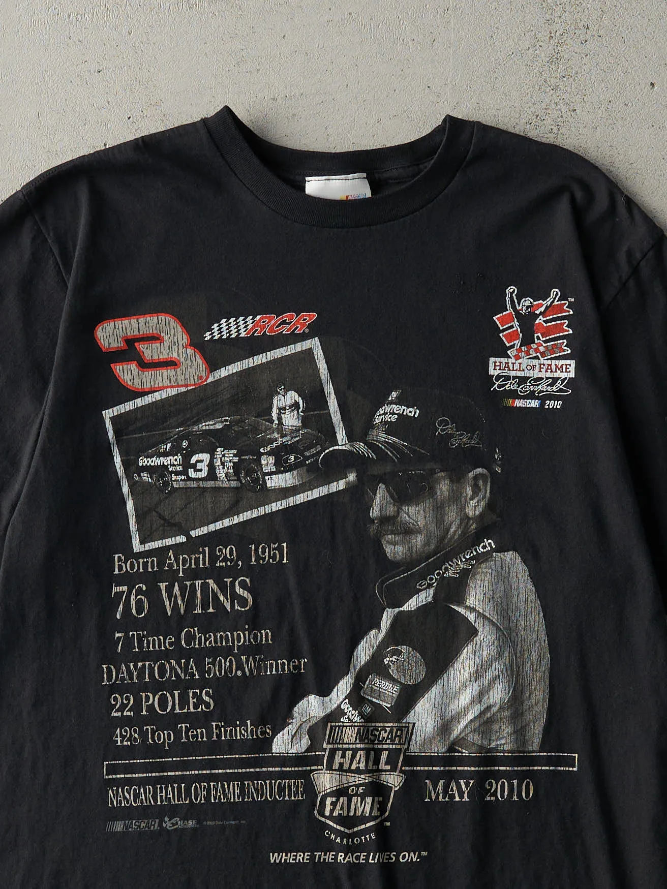 Vintage 10' Black Dale Earnhardt Nascar Hall of Fame Tee (M/L) sold by Rebalance Vintage product image thumbnail 2