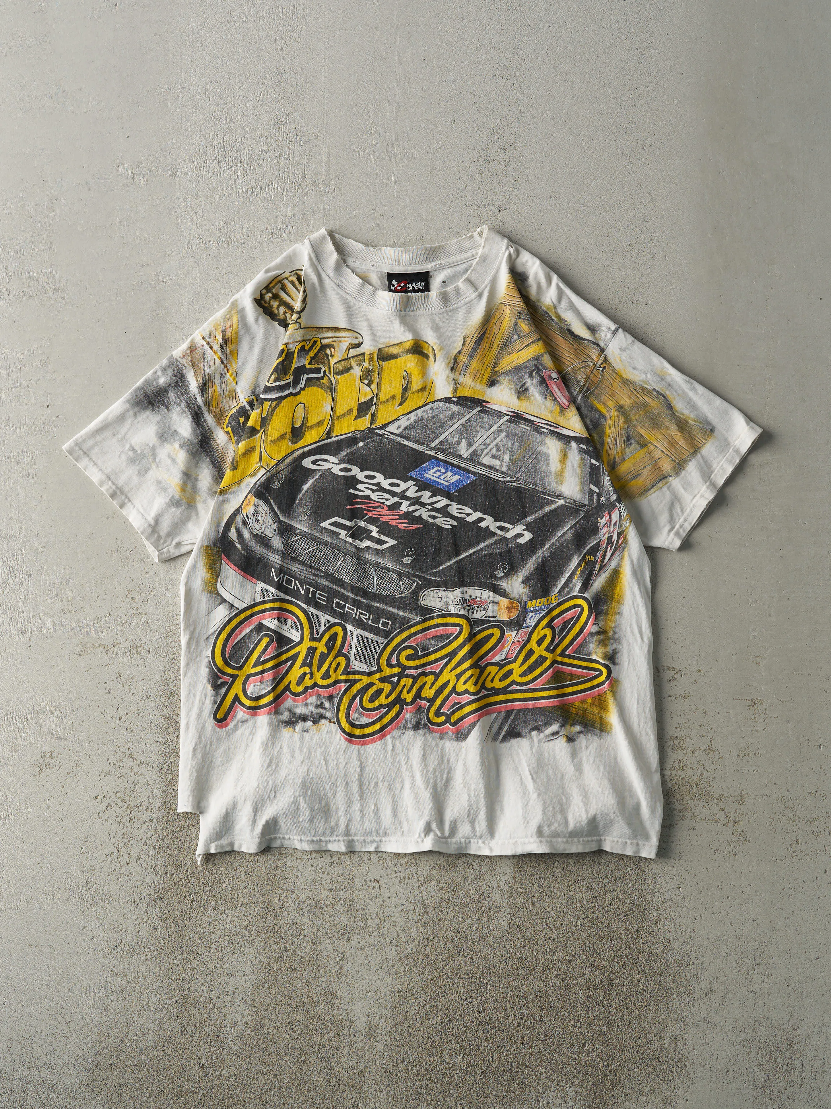 Vintage 00' White Dale Earnhardt Nascar Racing Tee (L) sold by Rebalance Vintage