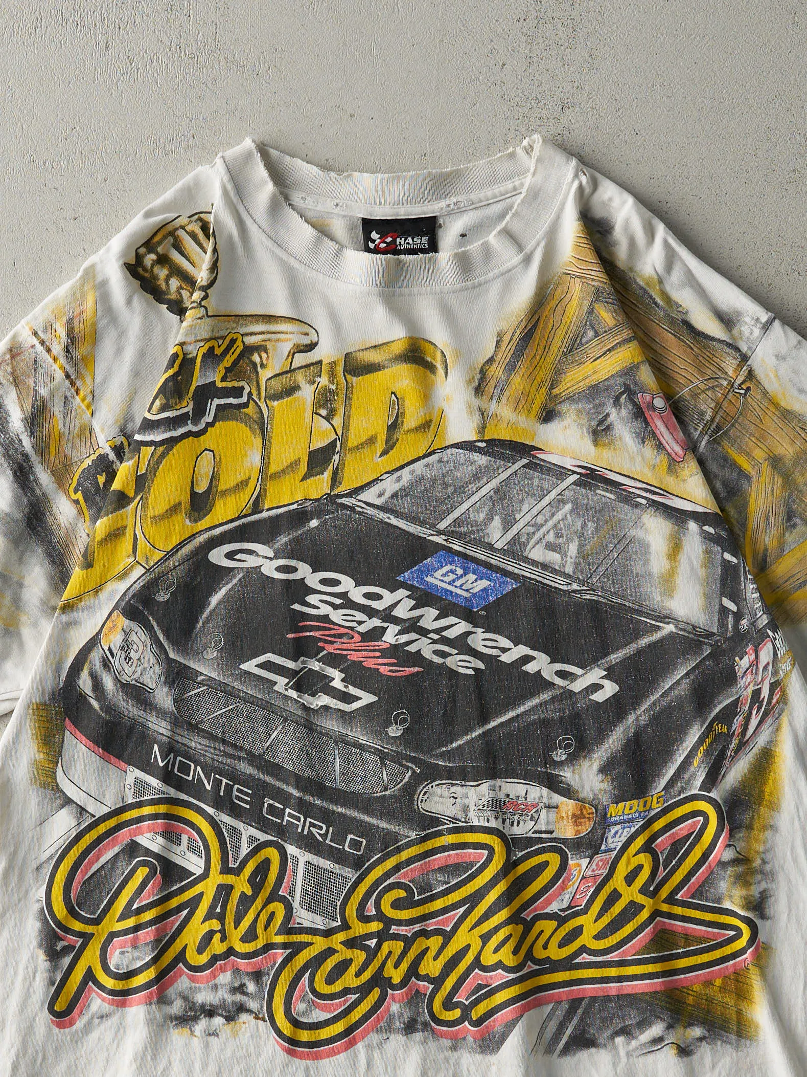 Vintage 00' White Dale Earnhardt Nascar Racing Tee (L) sold by Rebalance Vintage product image thumbnail 3
