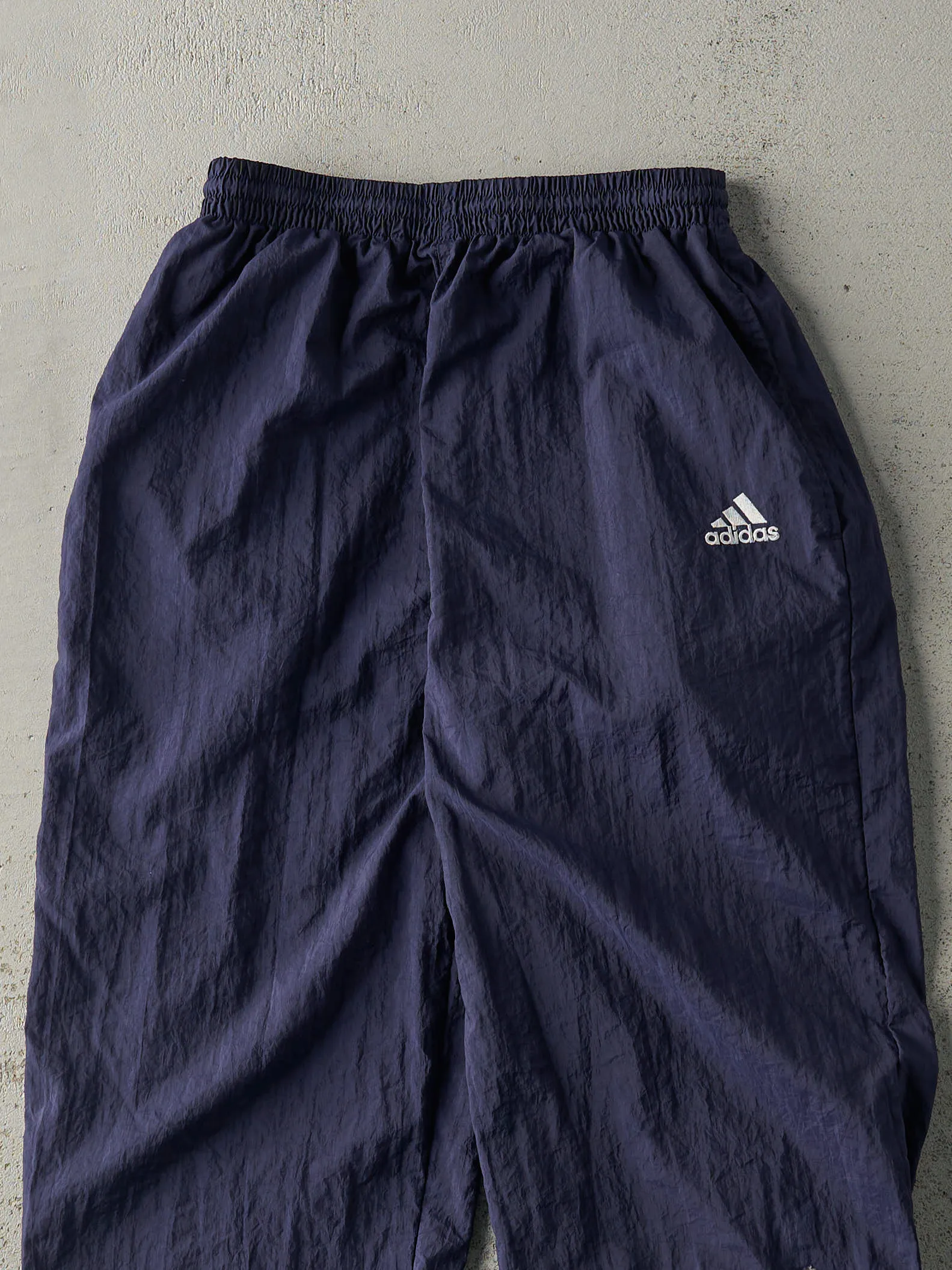 Vintage 90s Navy Blue Embroidered Logo Adidas Track Pants (25x29.5) sold by Rebalance Vintage product image thumbnail 3