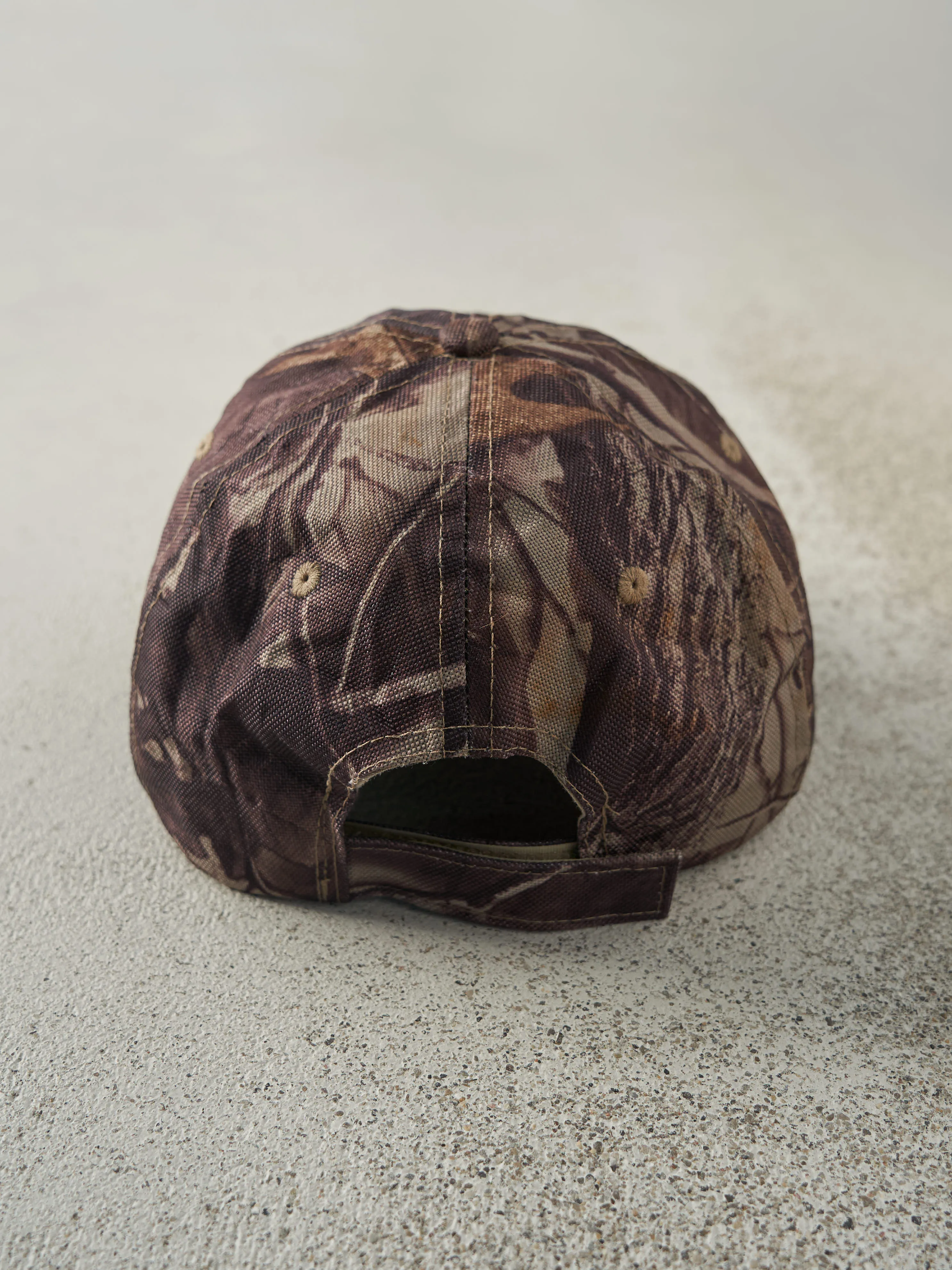 Vintage Y2K Camo Rain Lined Velcro Back Hat sold by Rebalance Vintage product image thumbnail 3