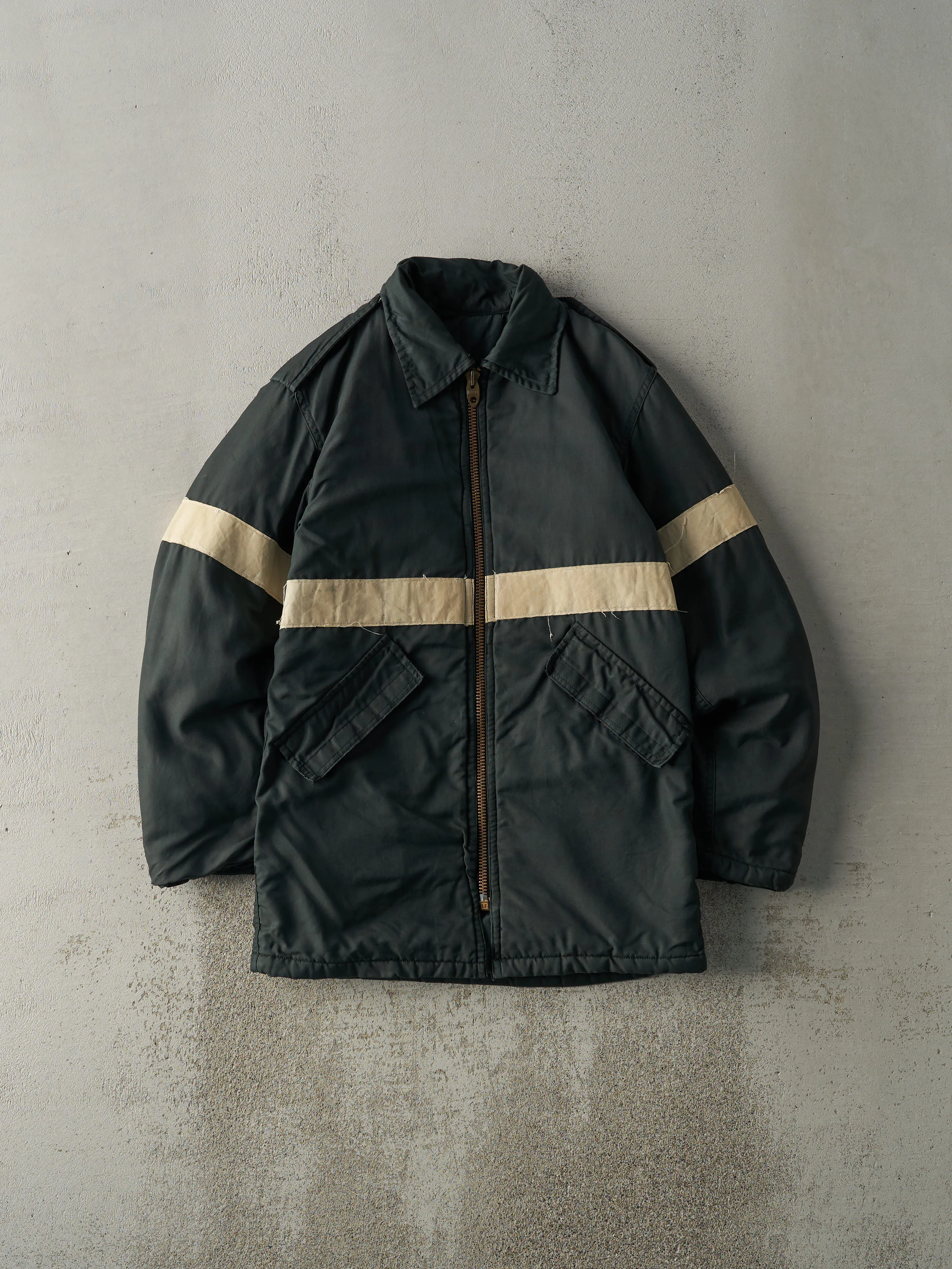 Vintage 70s Green Reflective Lined Workwear Jacket (XS/S) sold by Rebalance Vintage