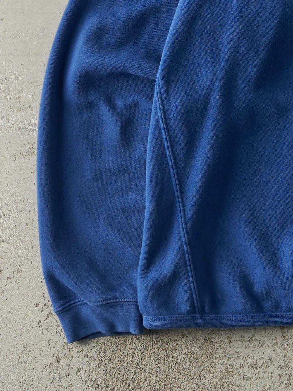 Vintage 90s Blue Quarter Button Russell Athletic Crewneck (M) sold by Rebalance Vintage product image thumbnail 3